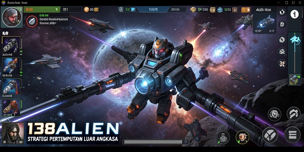 Gameplay seru di luar angkasa penuh strategi.