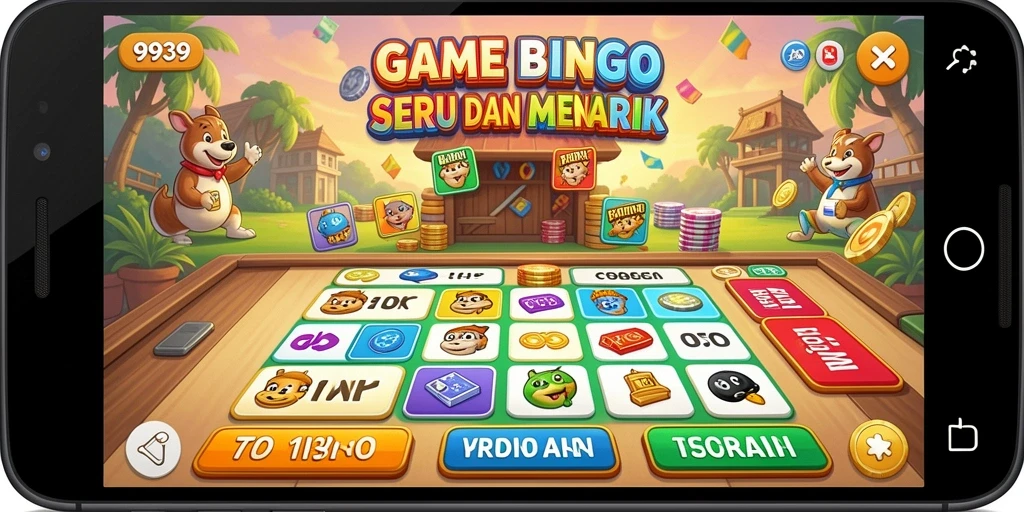 Tangkapan layar gameplay 9939 menampilkan suasana permainan Bingo yang seru.