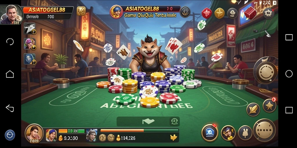 Tampilan gameplay QiuQiu yang menarik di ASIATOGEL88.