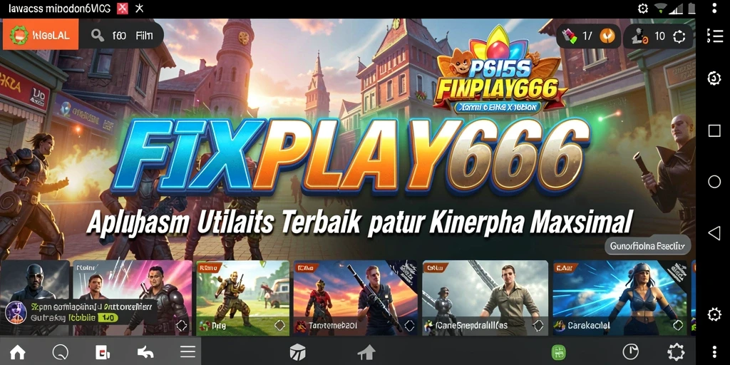 Tampilan utama FIXPLAY666 dengan fitur pengoptimalan kinerja.