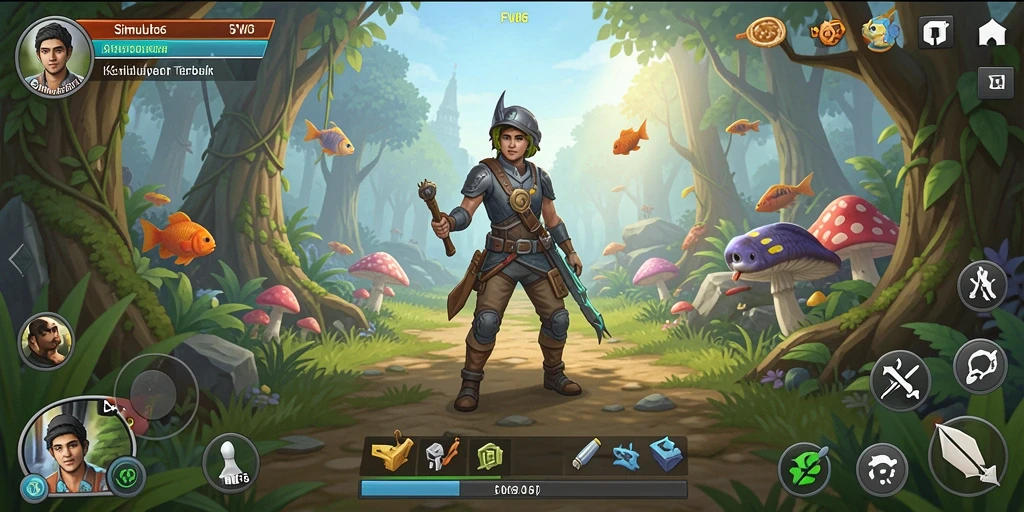 Gameplay FW66 menampilkan simulasi kehidupan yang mendetail dan interaktif.