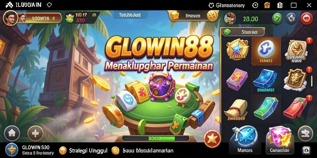 Tampilan gameplay menarik dari GLOWIN88 yang menunjukkan pertempuran strategi.