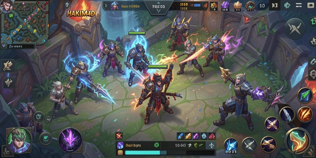 Tampilan gameplay HAKIM4D dengan aksi yang intens.