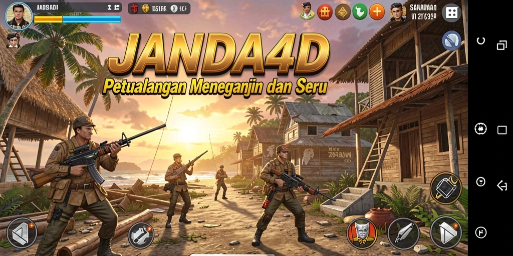 Tampilan gameplay seru dalam petualangan menantang di JANDA4D.