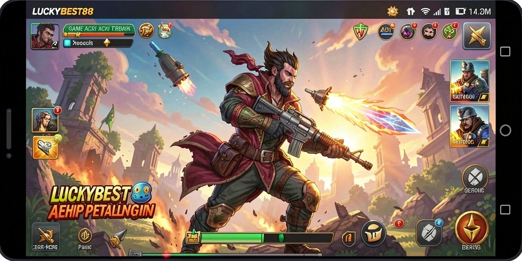 Tampilan gameplay mendebarkan di LUCKYBEST88 dengan aksi cepat.