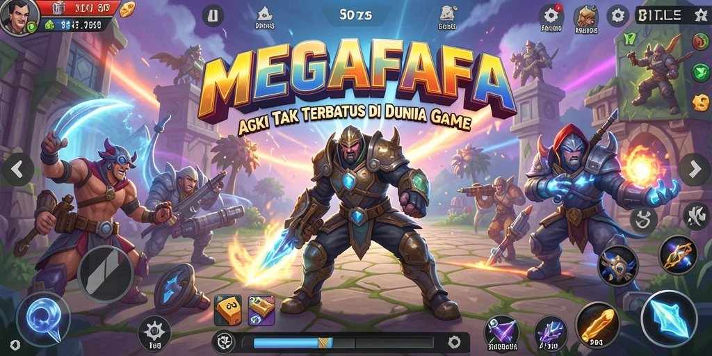 Tampilan menarik dari gameplay MEGAFAFA yang penuh aksi.