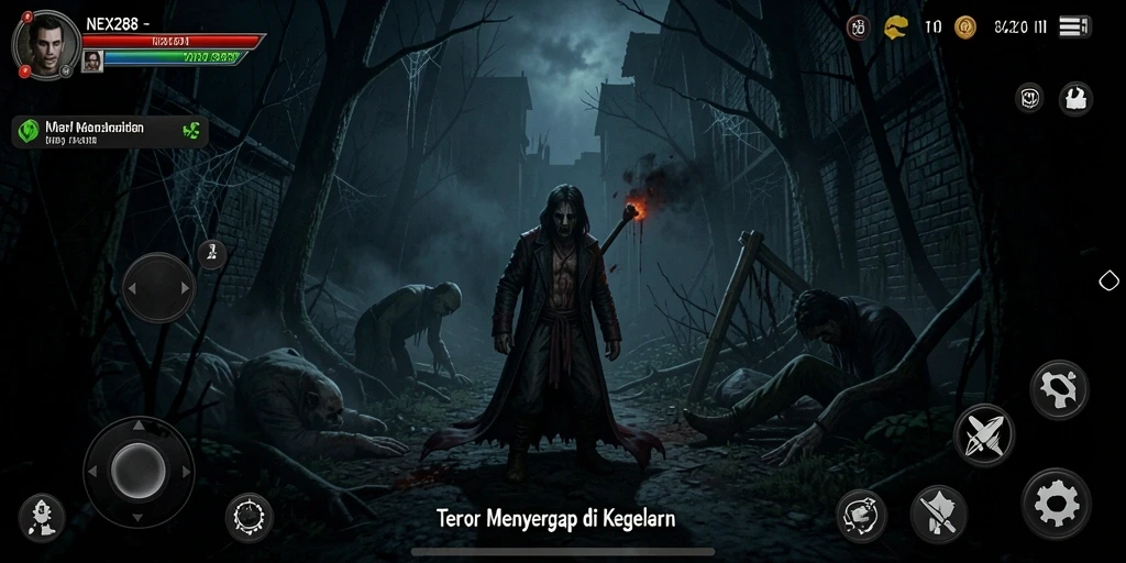 Gameplay menegangkan dengan atmosfer horror yang mencekam.