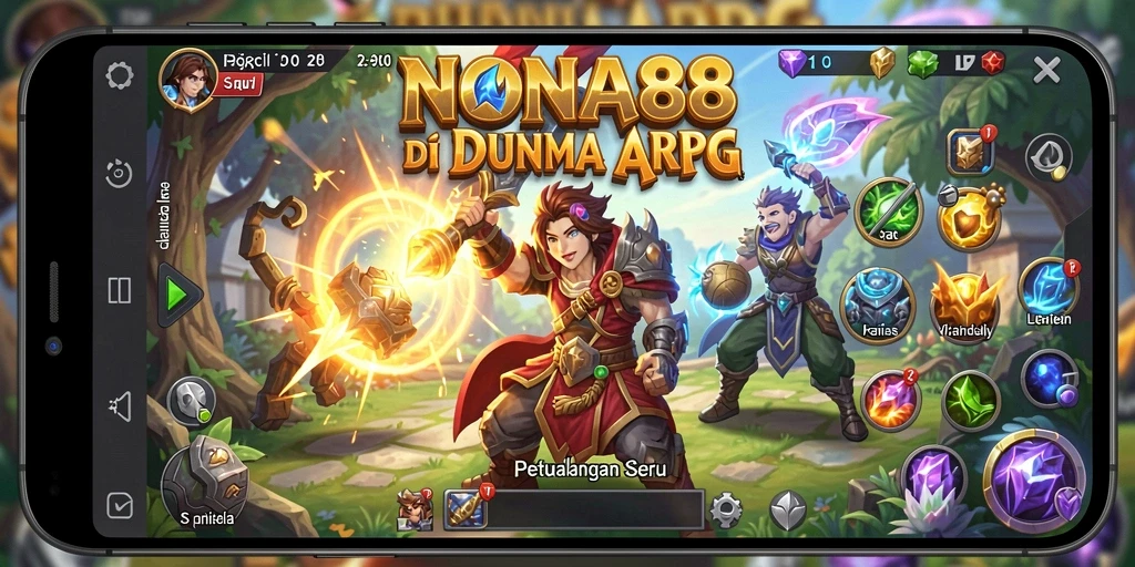 Tampilan gameplay NONA88 dengan aksi ARPG yang mendebarkan.