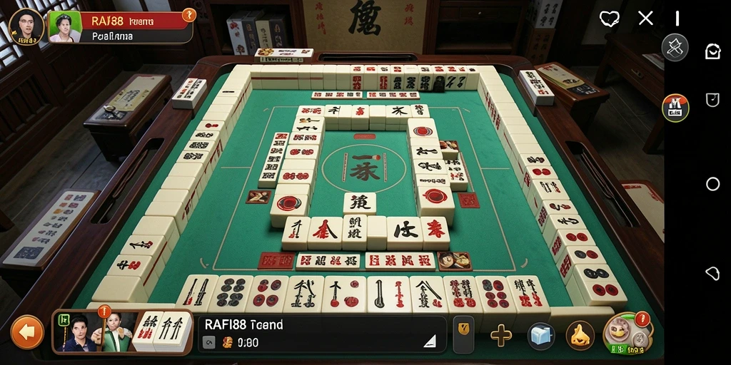 Gameplay menarik dari RAFI88 dengan elemen Mahjong yang seru.