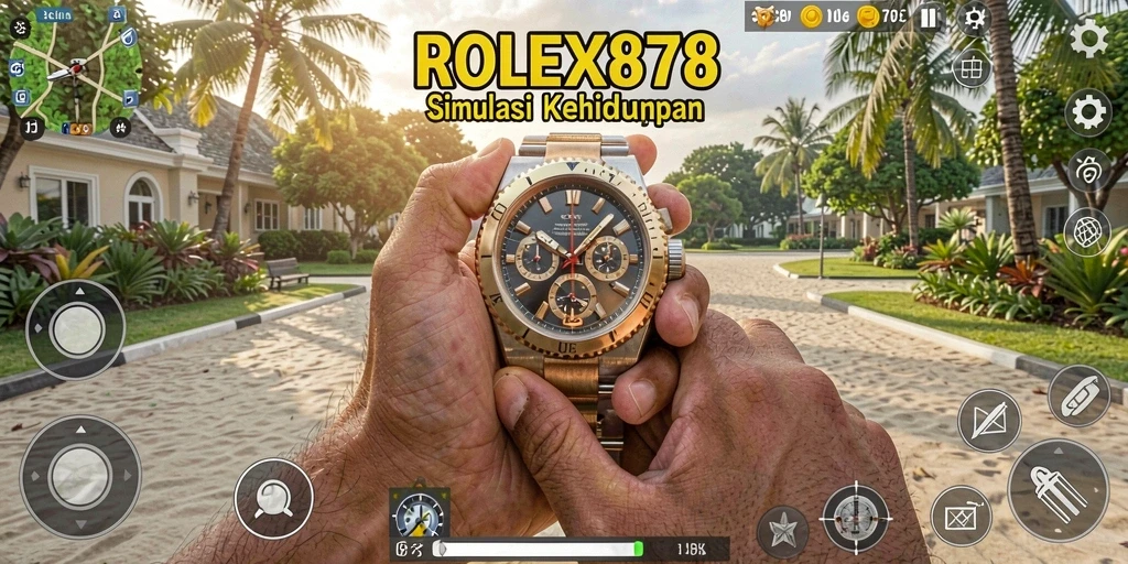 Tampilan gameplay <strong>ROLEX878</strong> yang mendalam dan imersif.