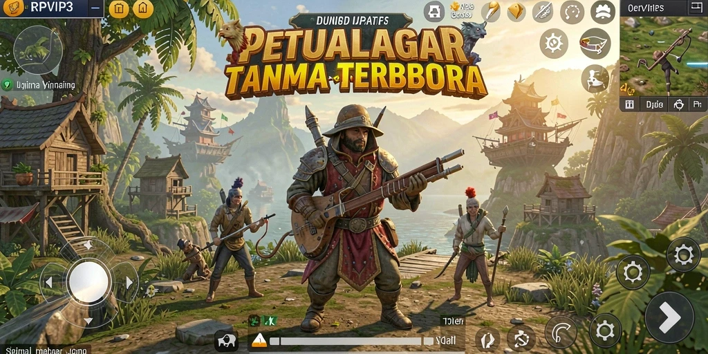 Tangkapan layar RPVIP3 menampilkan pemandangan dunia terbuka yang menakjubkan.