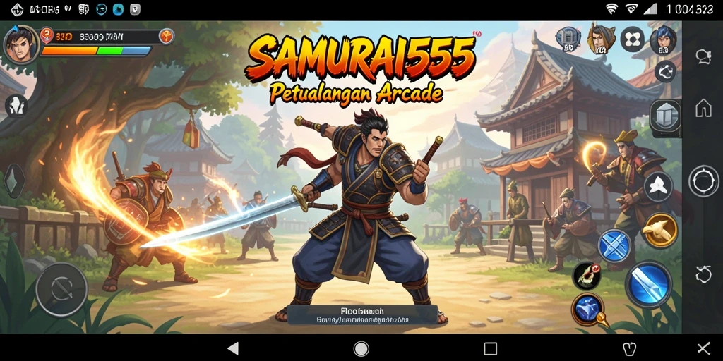 Screenshot SAMURAI555 menampilkan aksi seru gameplay Arcade.