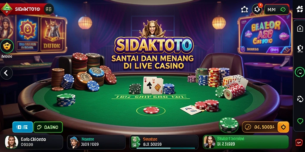 Tampilan gameplay Live Casino yang menarik dan mengasyikkan.