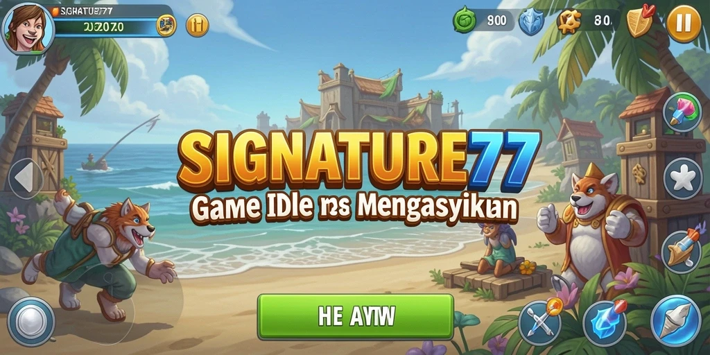 Tampilan gameplay menarik dan strategi yang mendebarkan di SIGNATURE77.