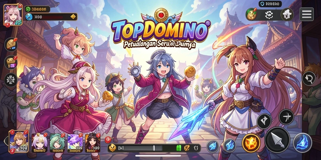 Screenshot menunjukkan karakter anime dalam aksi, penuh warna dan menarik.