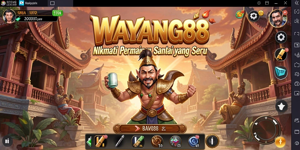 Tampilan gameplay WAYANG88 yang menghibur dan penuh warna.