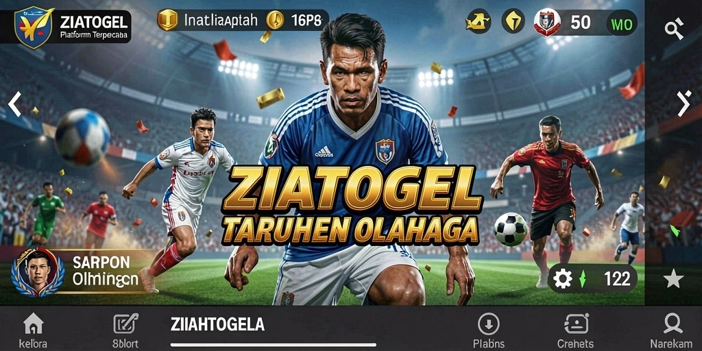 Tampilan gameplay ZIATOGEL yang mengesankan dan interaktif untuk taruhan olahraga.